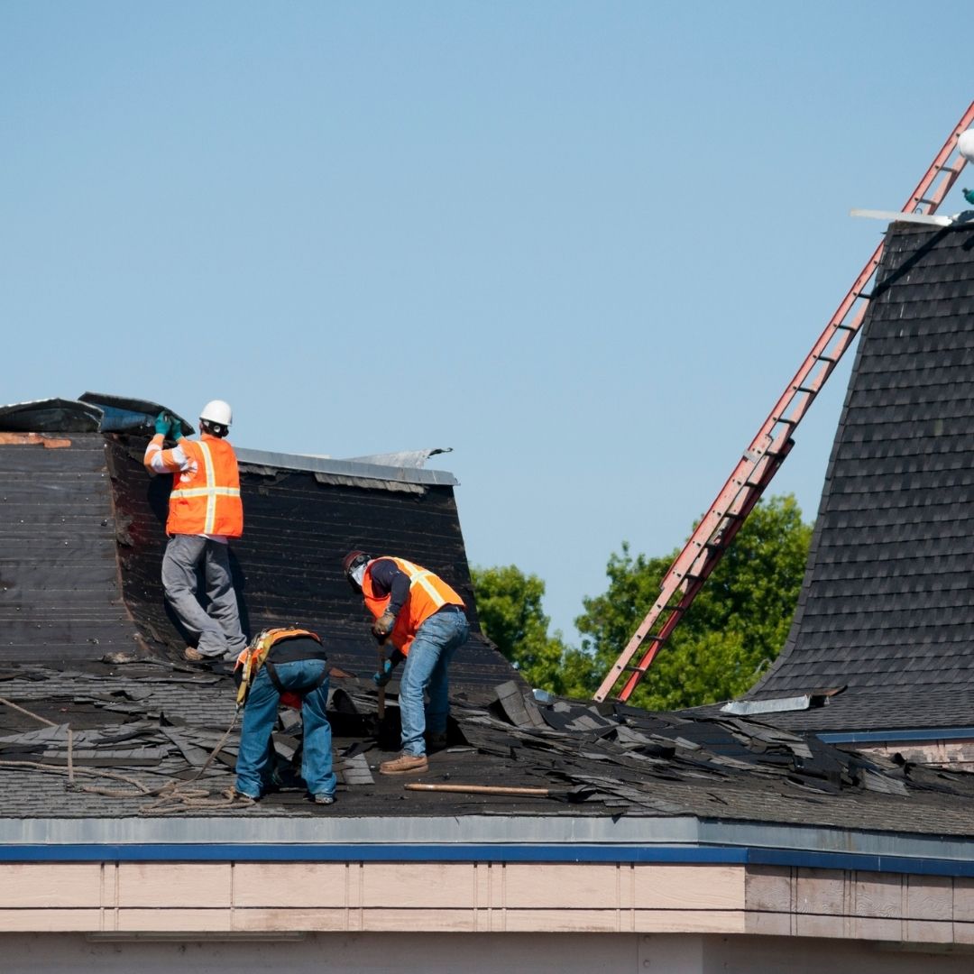 Do you repair water damage inside the roof?